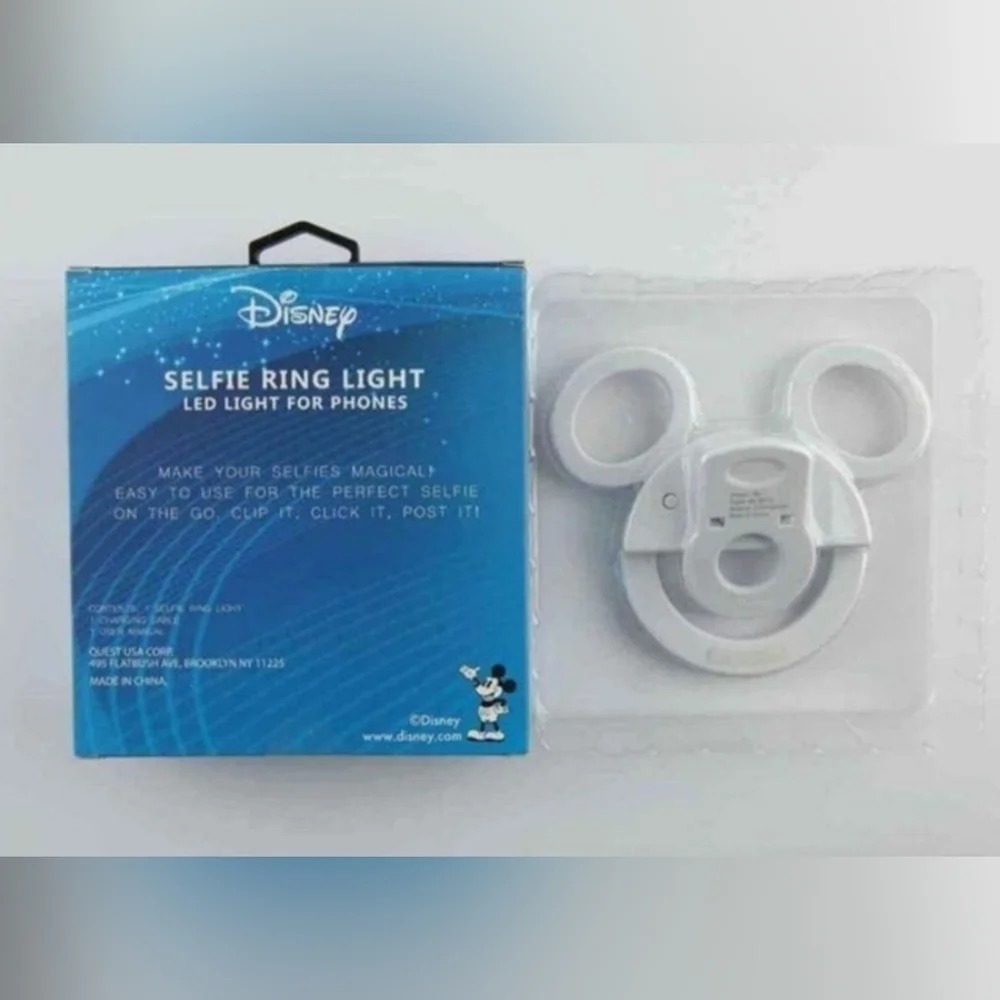 Disney Mickey and Friends LED Phone Ring Light - Blue and White
